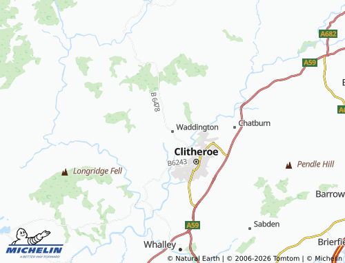 Carte MICHELIN Waddington - ViaMichelin