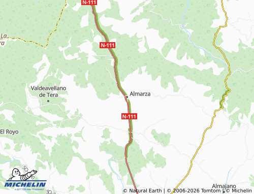 MICHELIN Almarza map - ViaMichelin