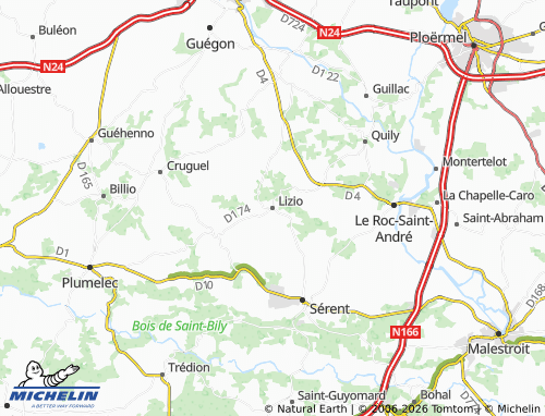 Mappa MICHELIN Lizio - ViaMichelin
