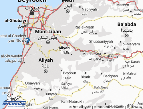 Carte MICHELIN Aliyah - ViaMichelin