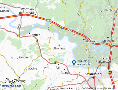 Carte MICHELIN Aholfing - ViaMichelin