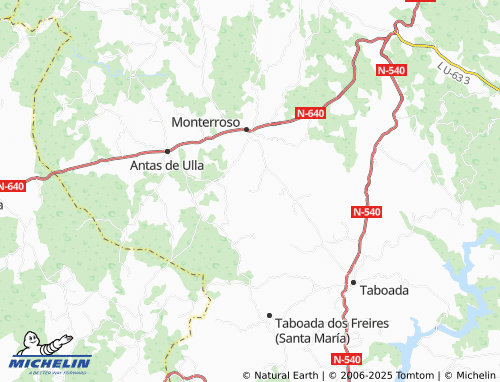 MICHELIN Fente (San Martiño) map - ViaMichelin