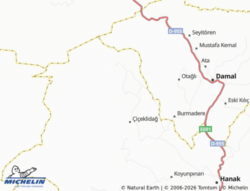 Mappa MICHELIN Karakale - ViaMichelin