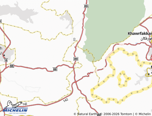 MICHELIN Masafi map - ViaMichelin