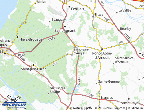 Mapa MICHELIN Saint-Jean-d'Angle - ViaMichelin