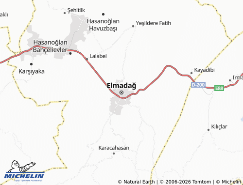MICHELIN Elmadağ map - ViaMichelin