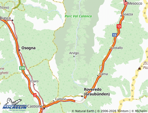 Carte MICHELIN Arvigo - ViaMichelin