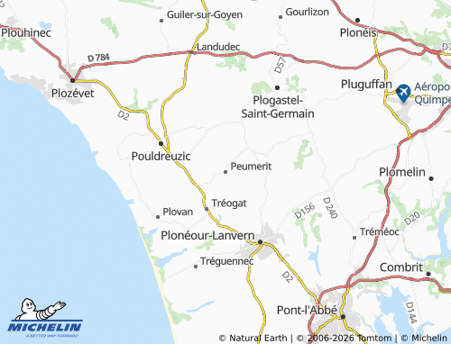 Mappa MICHELIN Peumerit - ViaMichelin