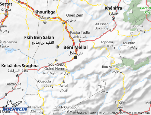 Mapa MICHELIN Bani Mallal - Khneefrah - ViaMichelin