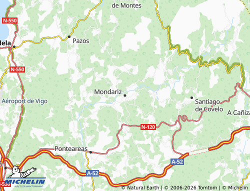 MICHELIN Mondariz map - ViaMichelin