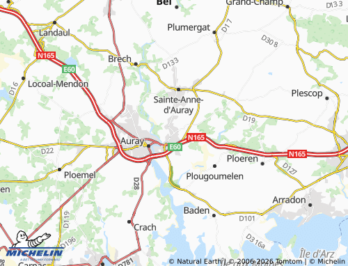 Kaart MICHELIN Pluneret - ViaMichelin