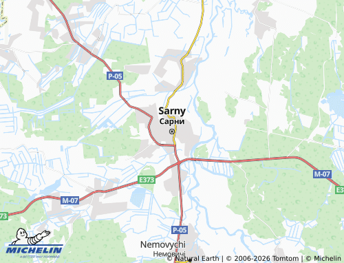 Mappa MICHELIN Sarny - ViaMichelin