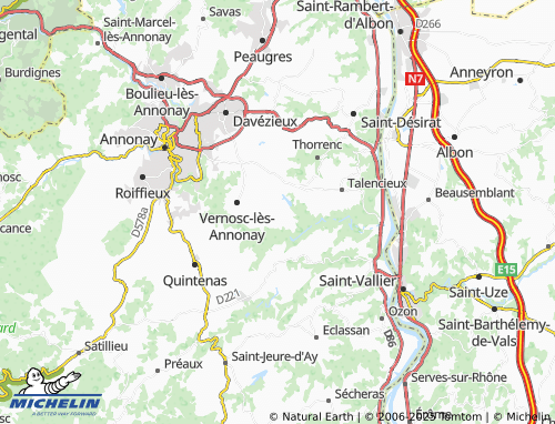 MICHELIN Vert map - ViaMichelin