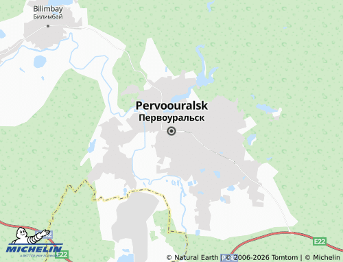 MICHELIN-Landkarte Perwouralsk - ViaMichelin