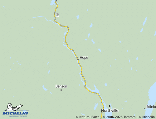 Mappa MICHELIN Hope - ViaMichelin