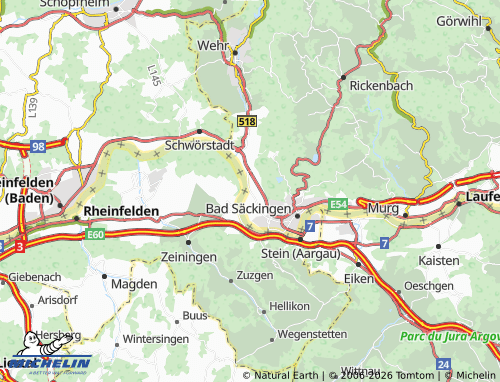 MICHELIN Wallbach map - ViaMichelin