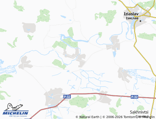 MICHELIN Mykhniv map - ViaMichelin