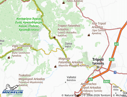 MICHELIN Davia map - ViaMichelin