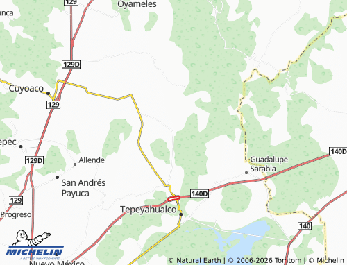 Mapa MICHELIN Xaltipanapa - ViaMichelin