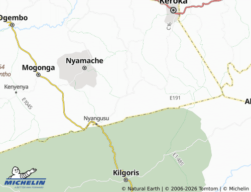 Carte MICHELIN Nyacheki - ViaMichelin