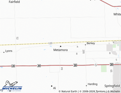 Carte MICHELIN Metamora - ViaMichelin