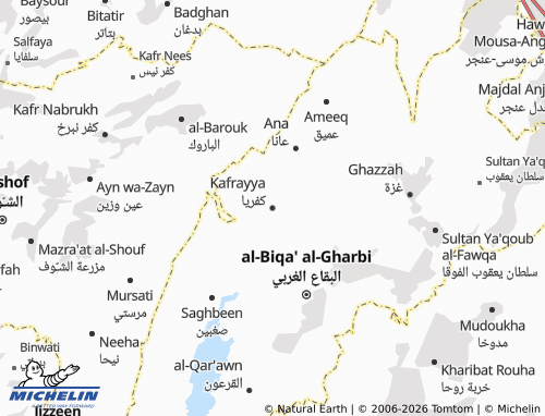 Mapa MICHELIN Kafrayya - ViaMichelin