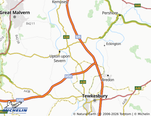 Carte MICHELIN Naunton - ViaMichelin