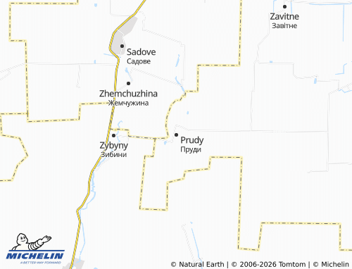 MICHELIN Prudy map - ViaMichelin