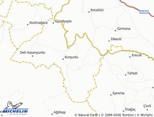 MICHELIN Güçlü map - ViaMichelin