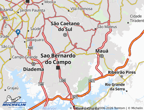 Carte MICHELIN Santo André - ViaMichelin