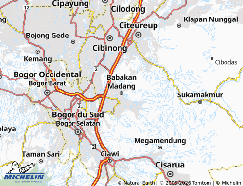 MICHELIN Babakan Madang map - ViaMichelin
