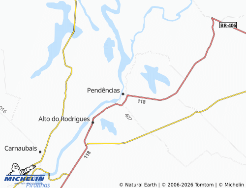 Mapa MICHELIN Pendências - ViaMichelin