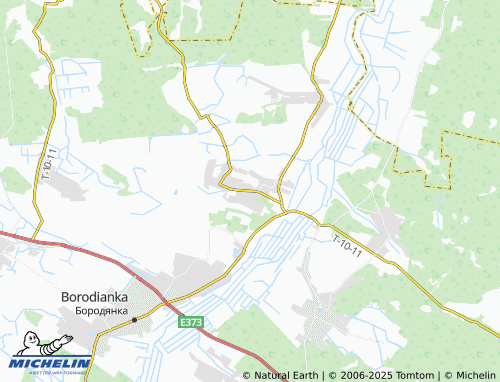 MICHELIN Nove Zalissia map - ViaMichelin