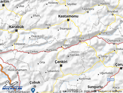 MICHELIN Ilgaz map - ViaMichelin