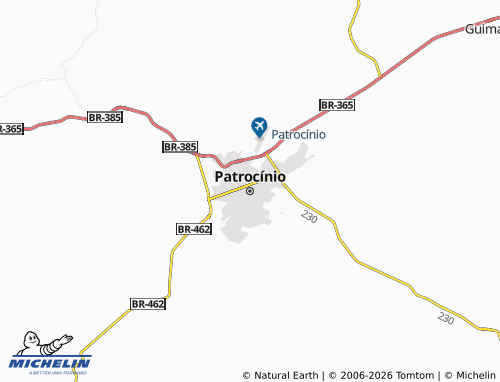 Mappa MICHELIN Patrocínio - ViaMichelin