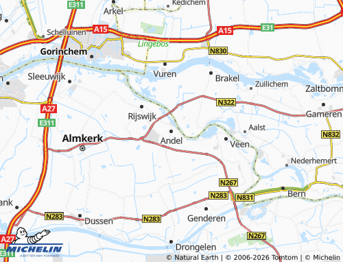 MICHELIN-Landkarte Andel - ViaMichelin