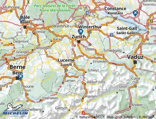 Carte MICHELIN Zoug - ViaMichelin