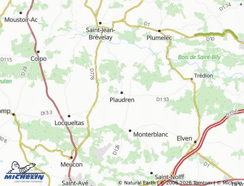 Mappa MICHELIN Plaudren - ViaMichelin