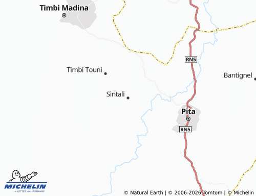 MICHELIN Sintali map - ViaMichelin
