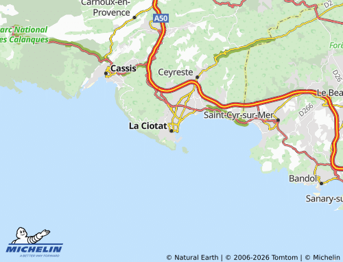 Mapa MICHELIN La Ciotat - ViaMichelin