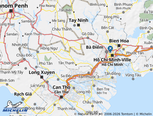 MICHELIN Mộc Hóa map - ViaMichelin