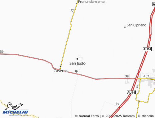 MICHELIN San Justo map - ViaMichelin