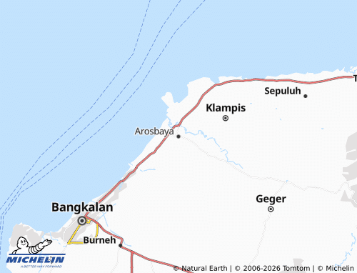MICHELIN Arosbaya map - ViaMichelin