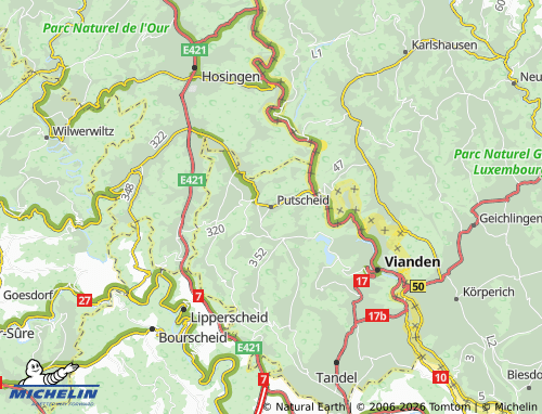 MICHELIN-Landkarte Pütscheid - ViaMichelin