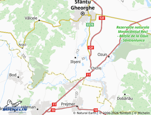 Mappa MICHELIN Ilișeni - ViaMichelin