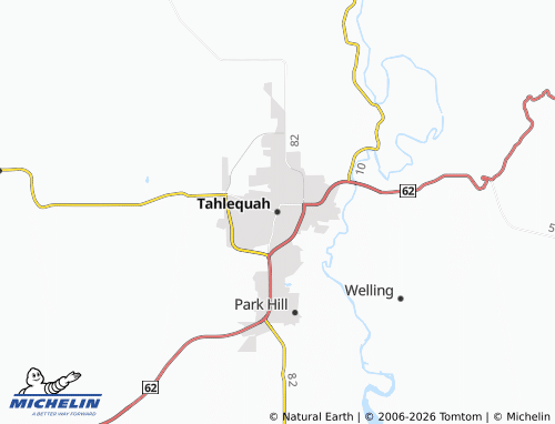 Mappa MICHELIN Tahlequah - ViaMichelin