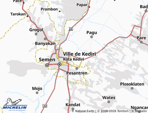 Carte MICHELIN Sukorejo - ViaMichelin