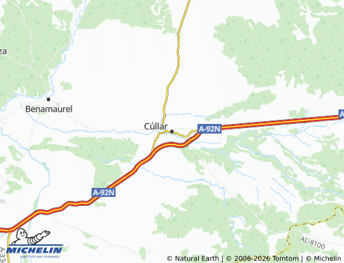 Mapa MICHELIN Cúllar - ViaMichelin