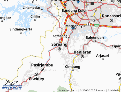 MICHELIN Pamekaran map - ViaMichelin