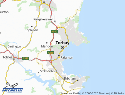 MICHELIN Torbay map - ViaMichelin